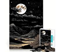 Rompecabezas Night Space de 1000 Piezas Juguete para desarrollar la Mente Juego Relajante Piezas de colección de Arte con Corte de precisión (38x26cm)