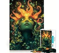 Rompecabezas NINFA Marina con Corona de Pulpo para Adultos, 1000 Piezas, lógica Clara, Juguete, pasatiempo Tranquilo, Corte Perfecto, Regalo Elegante (50x75cm)
