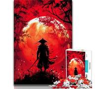 Rompecabezas Ninja Bajo la Luna de Sangre para Adolescentes, 1000 Piezas Un Juego desafiante para Disfrutar en Familia con Piezas aleatorias Que encajan Perfectamente (50x75cm)