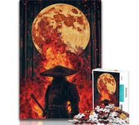 Rompecabezas Ninja Bajo la Luna para Adultos de 1000 Piezas Un Juego desafiante y Familiar Toda la Familia 38x26cm