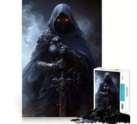 Rompecabezas Ninja Caballero Oscuro Asesino para Adultos, 1000 Piezas, Rompecabezas Mental, Juego Lento, Disfruta del Montaje de imágenes, (50x75cm)