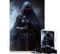 Rompecabezas Ninja Caballero Oscuro Asesino para Adultos, 1000 Piezas, Rompecabezas Mental, Juego Lento, Disfruta del Montaje de imágenes, (50x75cm)