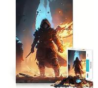Rompecabezas Ninja contra la Oscuridad, 1000 Piezas, Juguete para ejercitar la Mente, Juego Relajante, Pieza de colección de Arte de Corte preciso (38x26cm)