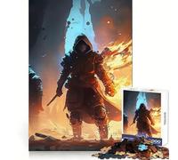 Rompecabezas Ninja contra la Oscuridad para Adultos, 1000 Piezas, Juguete de lógica Resistente, Alivio de tensión, Borde Transparente, Regalo Premium (38x52cm)