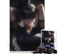 Rompecabezas Ninja Girl Kunoichi Focus de 1000 Piezas para Adultos, Juguete para ejercitar la Mente, Juego de Interior, Pieza de Arte de Corte preciso (50x75cm)