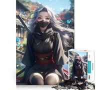 Rompecabezas Ninja Girl Serenity para Adultos, 1000 Piezas, fortalece la Memoria, pasatiempo para el hogar, Bordes limpios, Regalo Elegante (38x26cm)