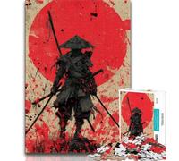 Rompecabezas Ninja japonés de 1000 Piezas para Adolescentes, Juego Familiar antiestrés, desafío difícil, Regalo de Amigo Secreto 38x26cm