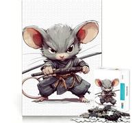Rompecabezas Ninja Mouse Warrior de 1000 Piezas para Adultos Juguete cognitivo para Fortalecer los Lazos afectivos Ideal para armar y Crear un vínculo con tu Pareja Artículo de Regalo de Papá Noel