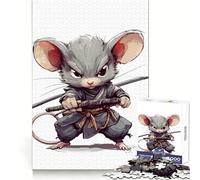 Rompecabezas Ninja Mouse Warrior de 1000 Piezas para Adultos Juguete cognitivo para Fortalecer los Lazos afectivos Ideal para armar y Crear un vínculo con tu Pareja Artículo de Regalo de Papá Noel