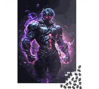 Rompecabezas Ninja Oscuro de 500 Piezas para Adultos, Rompecabezas de Madera, Juego Educativo para niños, 500 Piezas (52x38cm)