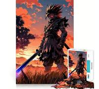 Rompecabezas Ninja Samurai desatado para Adolescentes,1000 Piezas,Mejora la Agilidad Mental,Juego de tamaño Uniforme,Piezas precisas,Actividad Nocturna Divertida para Toda la Familia (38x26cm)