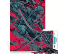 Rompecabezas Ninja Warrior de 1000 Piezas para Adultos Regalos Divertidos y de Ocio Diseño Precioso obsequio (38x26cm)