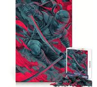Rompecabezas Ninja Warrior de 1000 Piezas para Adultos Regalos Divertidos y de Ocio Diseño Precioso obsequio (38x26cm)