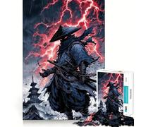 Rompecabezas Ninja Warrior en Clima Tormentoso para Adultos, 1000 Piezas, Juguete para ejercitar la Mente, Divertido y Relajante, (38x52cm)