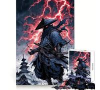 Rompecabezas Ninja Warrior en Clima Tormentoso para Adultos, 1000 Piezas, Juguete para ejercitar la Mente, Divertido y Relajante, (38x52cm)