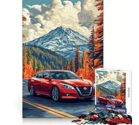 Rompecabezas Nissan Altima Mountain Drive de 1000 Piezas para Adolescentes Juguete de lógica Clara, Ligero y Relajante Corte Perfecto Regalo conmovedor (50x75cm)