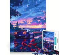 Rompecabezas Nissan GTR R Anime Japón de 1000 Piezas para Adultos Juego Inteligente para el hogar Disfrute del Montaje de la Imagen Regalo Festivo (38x26cm)