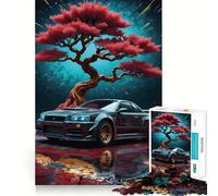 Rompecabezas Nissan GTR R de 1000 Piezas para Adultos, Juguete cognitivo para Fortalecer los Lazos afectivos, Ideal para armar y Crear un Rompecabezas Artículo de Regalo de Papá Noel (38x26cm)