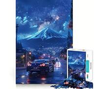 Rompecabezas Nissan GTR R Fuji Galaxy para Adultos, 1000 Piezas, estimula la Memoria, Juego Relajante, Corte Premium, (38x26cm)