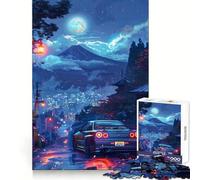 Rompecabezas Nissan GTR R Fuji Japón de 1000 Piezas para Adultos Juego Inteligente de Rompecabezas Divertido Montaje de imágenes Regalo de Temporada (38x52cm)
