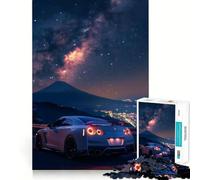 Rompecabezas Nissan GTR R Super Cars de 1000 Piezas para Adolescentes Diseño Elegante y fácil de Usar Ideal para Relajarse y divertirse (38x52cm)