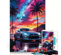 Rompecabezas Nissan GTR Skyline de 1000 Piezas para Adultos, Juguete cognitivo para Fortalecer los Lazos afectivos, Ideal para armar y como Regalo de Papá Noel (50x75cm)