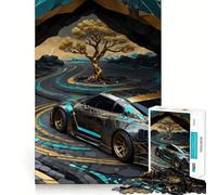 Rompecabezas Nissan GTR Skyline de 1000 Piezas para Adultos, Juguete para ejercitar la Mente, Juego de Interior, Pieza de Arte de Corte preciso (38x52cm)
