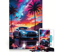Rompecabezas Nissan GTR Skyline de 1000 Piezas para Adultos Mejora la Memoria Ideal para el Ocio Corte Firme Fiestas (38x52cm)