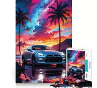 Rompecabezas Nissan GTR Skyline para Adultos, 1000 Piezas, Juego Inteligente para el hogar, Ideal para armar, Regalo Festivo (38x26cm)