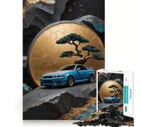 Rompecabezas Nissan R Bonsai Tree para Adultos, 1000 Piezas, Memory Lift, fácil de armar, Ideal para el Ocio, Regalo artístico (38x26cm)