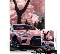 Rompecabezas Nissan S Silvia Sakura de 1000 Piezas para Adolescentes Rompecabezas Que estimula la Memoria, Relajante, con Bordes Ajustados, Regalo Premium (38x26cm)