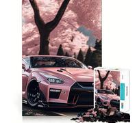 Rompecabezas Nissan S Silvia Sakura de 1000 Piezas para Adolescentes Rompecabezas Que estimula la Memoria, Relajante, con Bordes Ajustados, Regalo Premium (38x26cm)