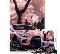 Rompecabezas Nissan S Silvia Sakura de 1000 Piezas para Adultos, Juguete cognitivo para Fortalecer los Lazos afectivos, Ideal para armar y Crear un Regalo de Papá Noel (50x75cm)