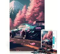 Rompecabezas Nissan S Silvia Sakura de 1000 Piezas para Adultos, Juguete Inteligente para el hogar, decoración de Pared con Corte preciso (38x52cm)