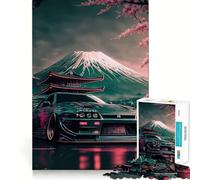 Rompecabezas Nissan S Silvia Sakura de 1000 Piezas para Adultos Mejora la Memoria Ideal para el Ocio Corte Firme Fiestas (38x52cm)