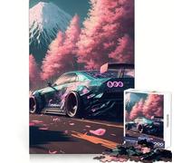 Rompecabezas Nissan S Silvia Sakura para Adolescentes, 1000 Piezas, Juguete de lógica Resistente, Tranquilo, de Bordes definidos, Regalo Elegante (50x75cm)