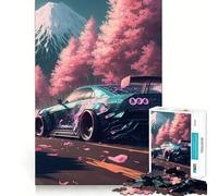 Rompecabezas Nissan S Silvia Sakura para Adolescentes, 1000 Piezas, Juguete de lógica Resistente, Tranquilo, de Bordes definidos, Regalo Elegante (50x75cm)
