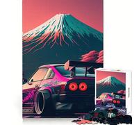 Rompecabezas Nissan S Silvia Sakura para Adultos, 1000 Piezas, fortalece la Memoria, vínculo Familiar, Borde Limpio, Regalo de cumpleaños (38x26cm)