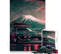 Rompecabezas Nissan S Silvia Sakura para Adultos, 1000 Piezas, Rompecabezas Mental, Relajante, para armar, (38x26cm)