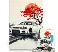 Rompecabezas Nissan Skyline GT-R R para Adolescentes, 1000 Piezas, Juguete Intelectual, diversión en Interiores, Corte de Calidad, Regalo Creativo (38x52cm)