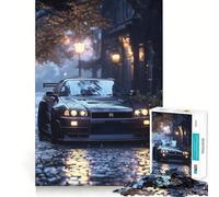 Rompecabezas Nissan Skyline GTR R Dark de 1000 Piezas para Adolescentes Juego Mental Juguete para el hogar Corte preciso (38x52cm)