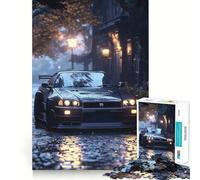 Rompecabezas Nissan Skyline GTR R Dark de 1000 Piezas para Adolescentes Juguete para desarrollar la Mente Diseño Divertido y Relajante armar (38x26cm)