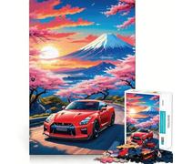 Rompecabezas Nissan Skyline GTR R de 1000 Piezas para Adolescentes Rompecabezas para aliviar el estrés Corte Suave Regalo artístico (38x26cm)