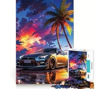 Rompecabezas Nissan Skyline GTR R de 1000 Piezas para Adultos, Juguete para ejercitar la Mente, Tiempo Libre, diseño nítido, Regalo increíble (38x26cm)