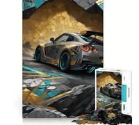 Rompecabezas Nissan Skyline GTR R para Adultos, 1000 Piezas, Juego Inteligente para el hogar, Disfruta del Montaje de la Imagen, Regalo Festivo (38x52cm)