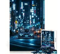 Rompecabezas Nissan Skyline R en Tokio de Noche, difícil, para Adultos, 1000 Piezas, con Memoria, fácil de armar, Ideal para el Ocio, Regalo artístico (50x75cm)