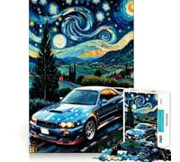 Rompecabezas Nissan Skyline R GT-R Noche Estrellada de 1000 Piezas para Adolescentes Juguete para desarrollar la Mente Diseño Divertido y Relajante armar (50x75cm)