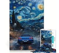 Rompecabezas Nissan Skyline R GTR de 1000 Piezas para Adolescentes Juguete de lógica y suavidad para Relajarse Corte preciso Regalo Ideal (50x75cm)