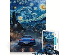 Rompecabezas Nissan Skyline R GTR de 1000 Piezas para Adultos, Juguete Inteligente para el hogar, decoración de Pared con Corte preciso (38x52cm)