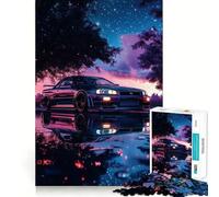 Rompecabezas Nissan Skyline R Night, 1000 Piezas, Juguete para desarrollar la Mente, Juego Relajante, Pieza de colección de Arte de Corte preciso (38x26cm)